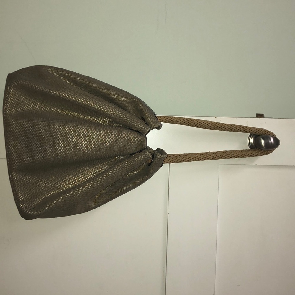 Michael Kors authentic gold canvas hobo bag